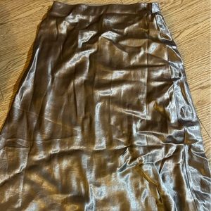 Aritzia gold midi skirt -longer length